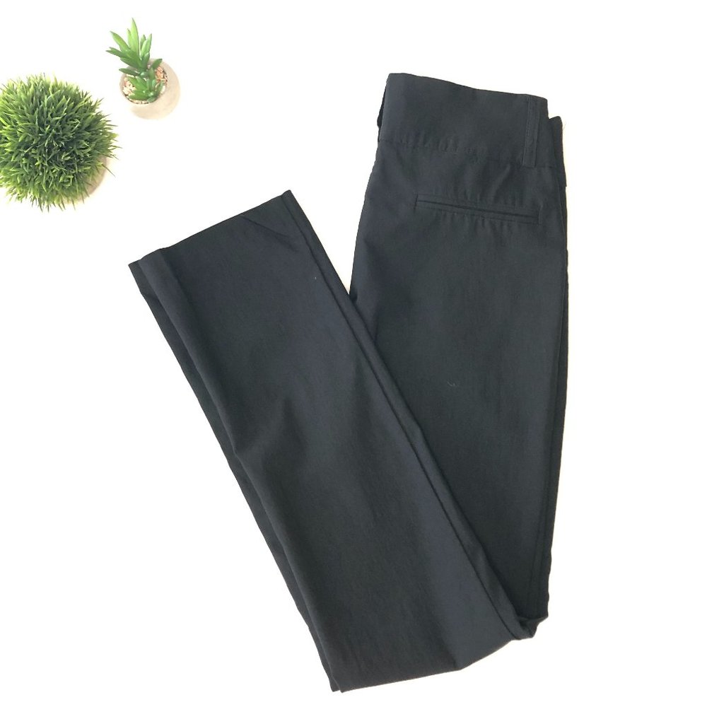 Le Chateau | Black Straight Leg Dress Pants Elasticised Waist (Size 8)